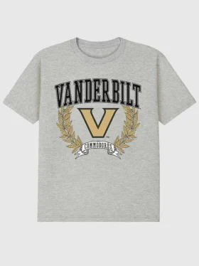Vanderbilt University Laurels mørk grafisk T-skjorte