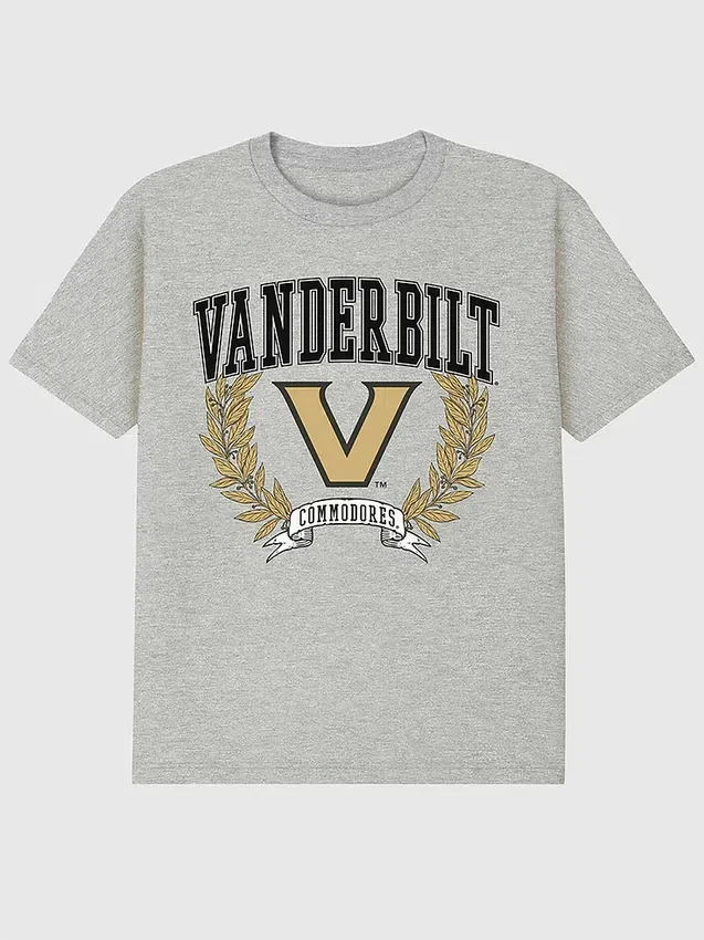 Vanderbilt University Laurels mørk grafisk T-skjorte