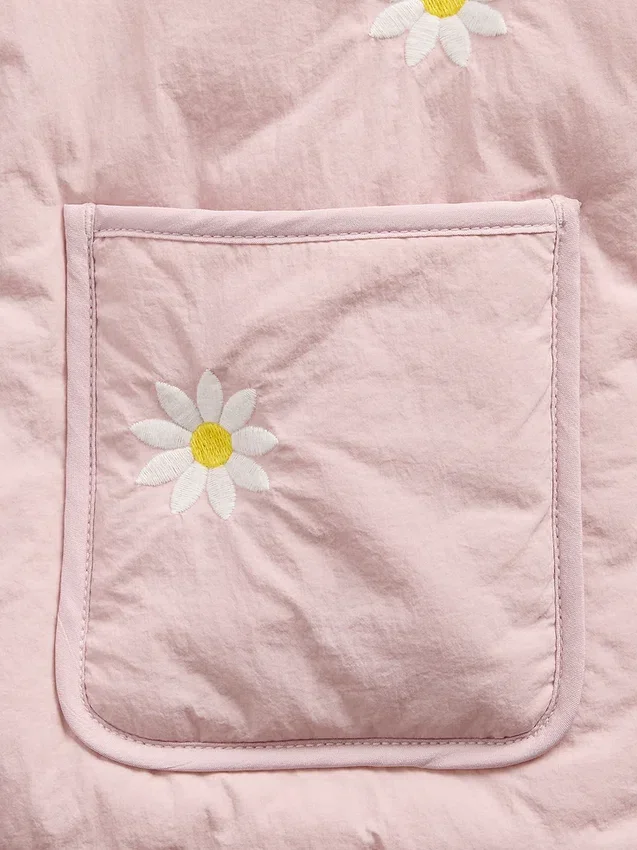 Vattert jakke med blomsterbroderi for Baby og Småbarn