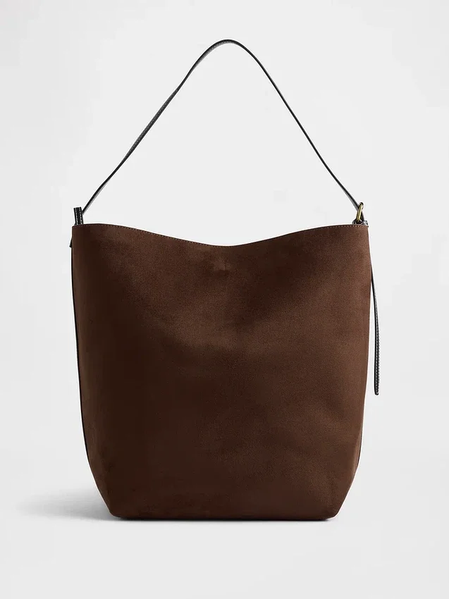Vegansk skinnveske i suede