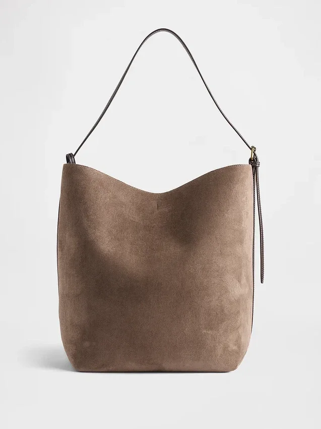 Vegansk skinnveske i suede