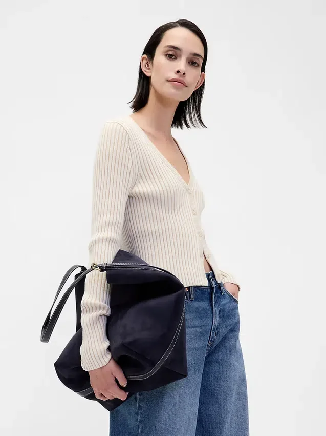 Vegansk skinnveske i suede
