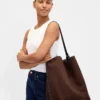 Vegansk skinnveske i suede