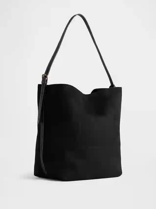 Vegansk skinnveske i suede