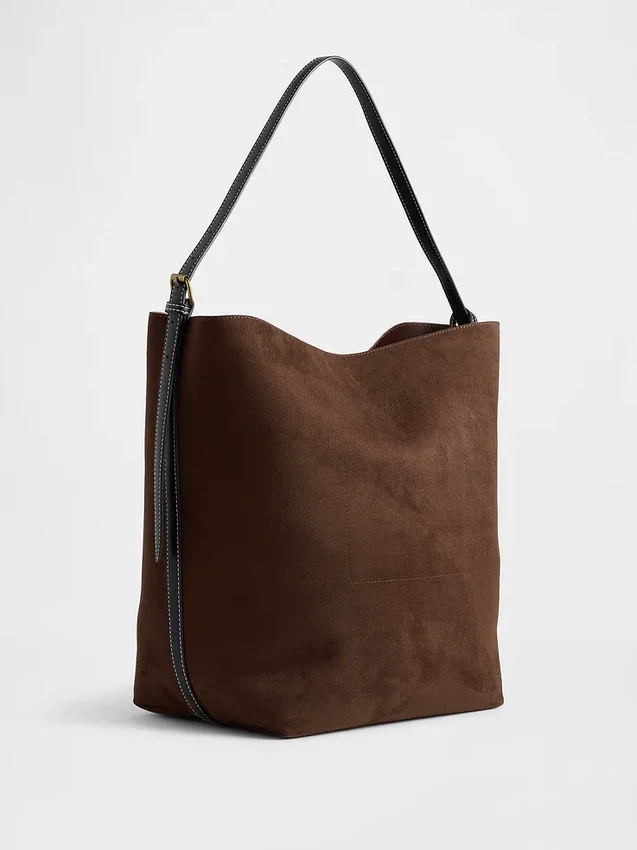 Vegansk skinnveske i suede