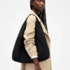 Vegansk slouchy tote-veske i semsket skinn