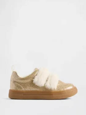 Veganske glitter-joggesko for småbarn