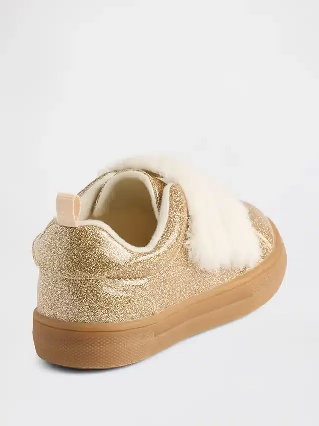 Veganske glitter-joggesko for småbarn
