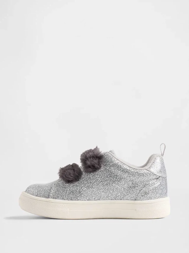 Veganske glitter-joggesko for småbarn