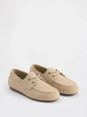 Veganske loafers i semsket skinn for barn