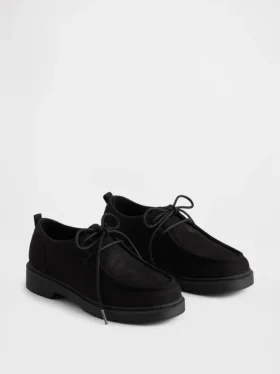 Veganske loafers i semsket skinn for barn