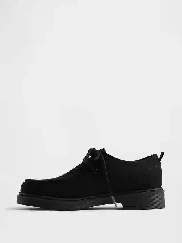 Veganske loafers i semsket skinn for barn