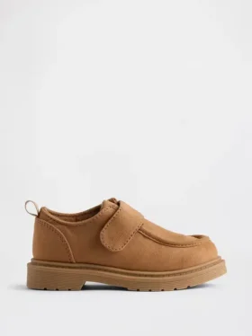 Veganske loafers i semsket skinn for småbarn