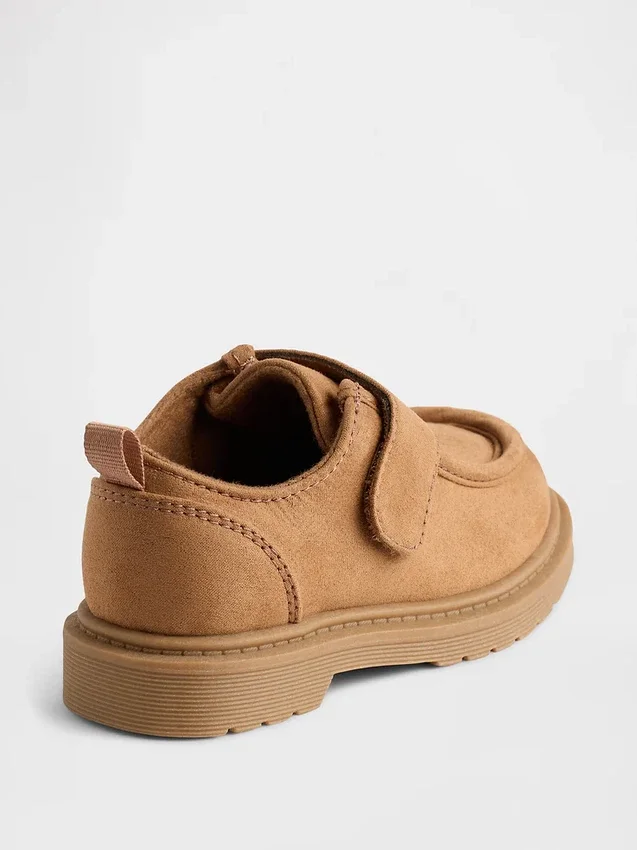 Veganske loafers i semsket skinn for småbarn