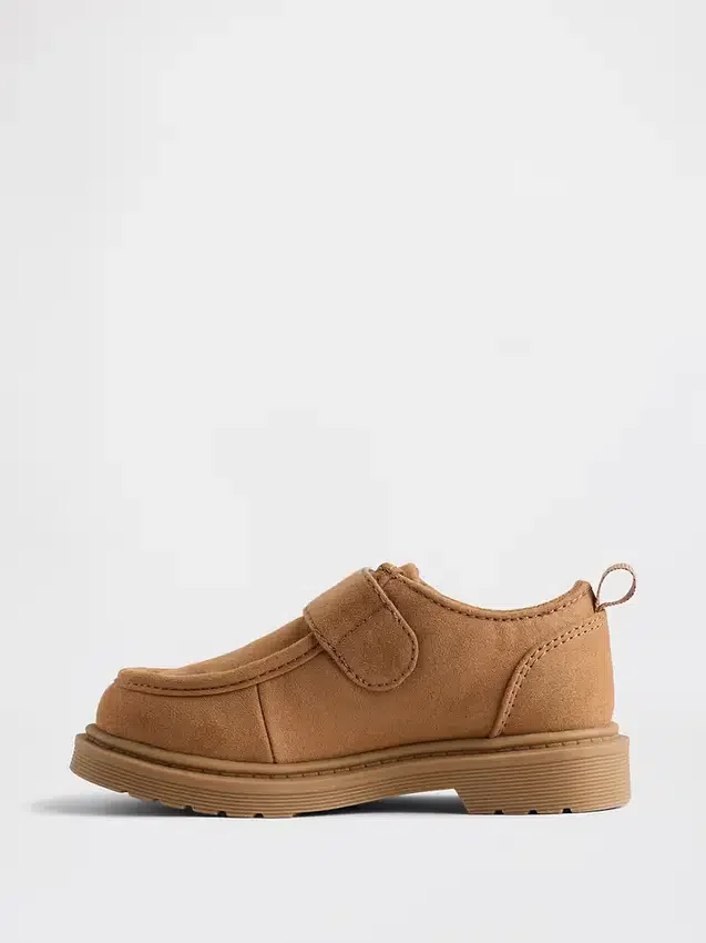 Veganske loafers i semsket skinn for småbarn
