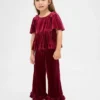Velour-antrekk med volanger for Baby og Småbarn