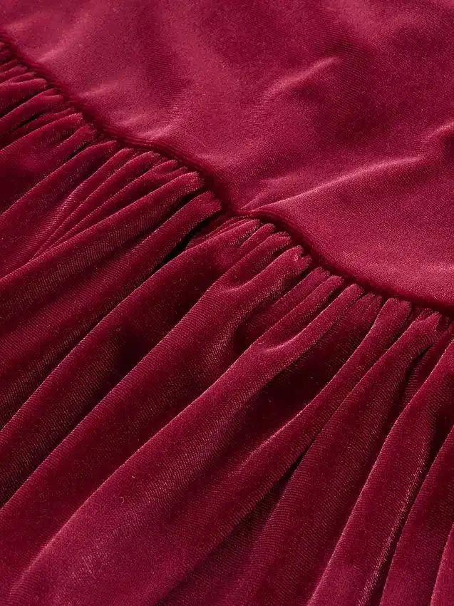 Velour-antrekk med volanger for Baby og Småbarn
