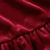 Velour-peplum-top for barn