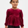Velour-top med sløyfe for Baby og Småbarn