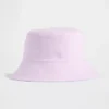 Vendbar denim-bøttehatt for barn
