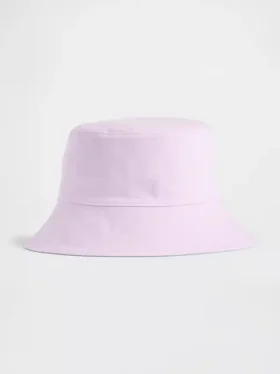 Vendbar denim-bøttehatt for barn