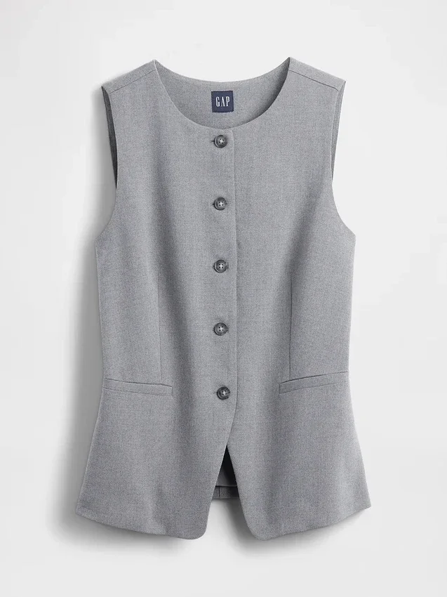 Vest med høy hals