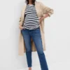 Vintage Slim-jeans med hel panel for mammaklær
