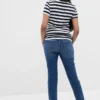 Vintage Slim-jeans med hel panel for mammaklær