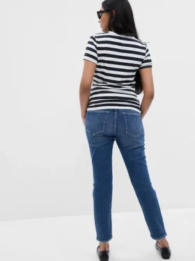 Vintage Slim-jeans med hel panel for mammaklær