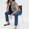 Vintage Slim-jeans med hel panel for mammaklær