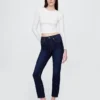 Vintage-slim-Jeans med høy midje