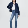 Vintage-slim-Jeans med høy midje