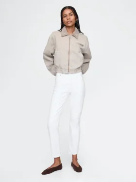 Vintage-slim-Jeans med høy midje