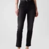 Vintage-slim-Jeans med høy midje