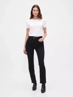 Vintage-slim-Jeans med høy midje