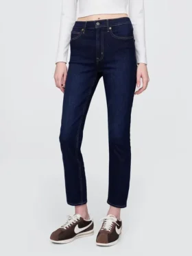 Vintage-slim-Jeans med høy midje