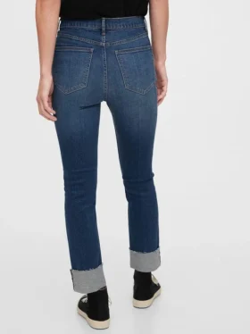 Vintage-slim-Jeans med høy midje