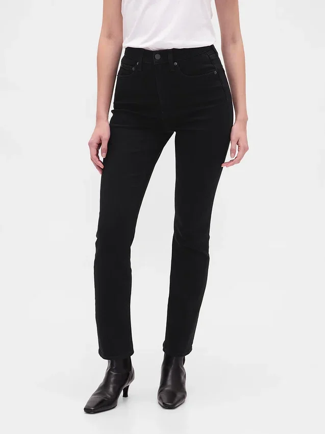 Vintage-slim-Jeans med høy midje