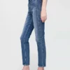 Vintage-slim-Jeans med høy midje