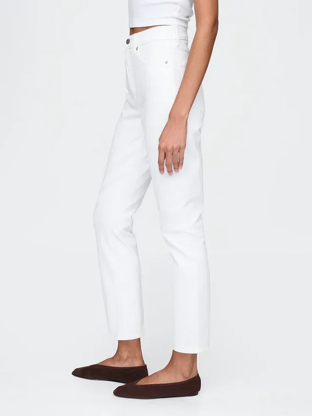Vintage-slim-Jeans med høy midje