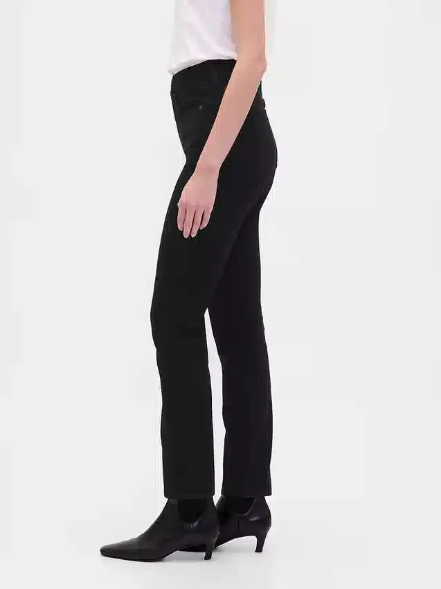 Vintage-slim-Jeans med høy midje