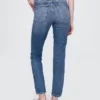 Vintage-slim-Jeans med høy midje
