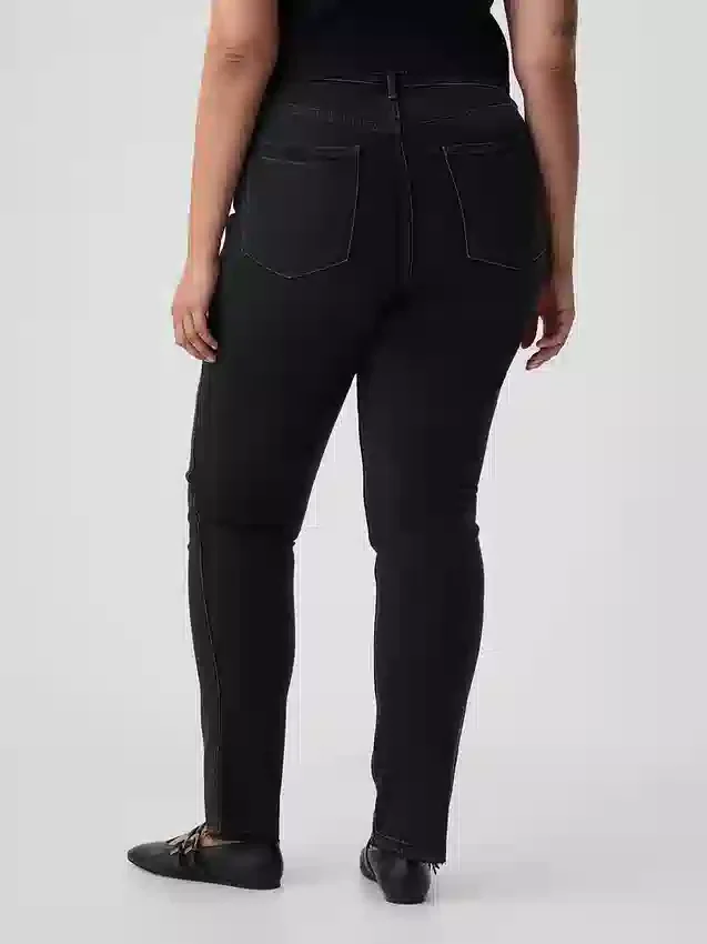 Vintage-slim-Jeans med høy midje