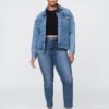 Vintage-slim-Jeans med høy midje