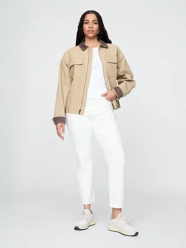 Vintage-slim-Jeans med høy midje
