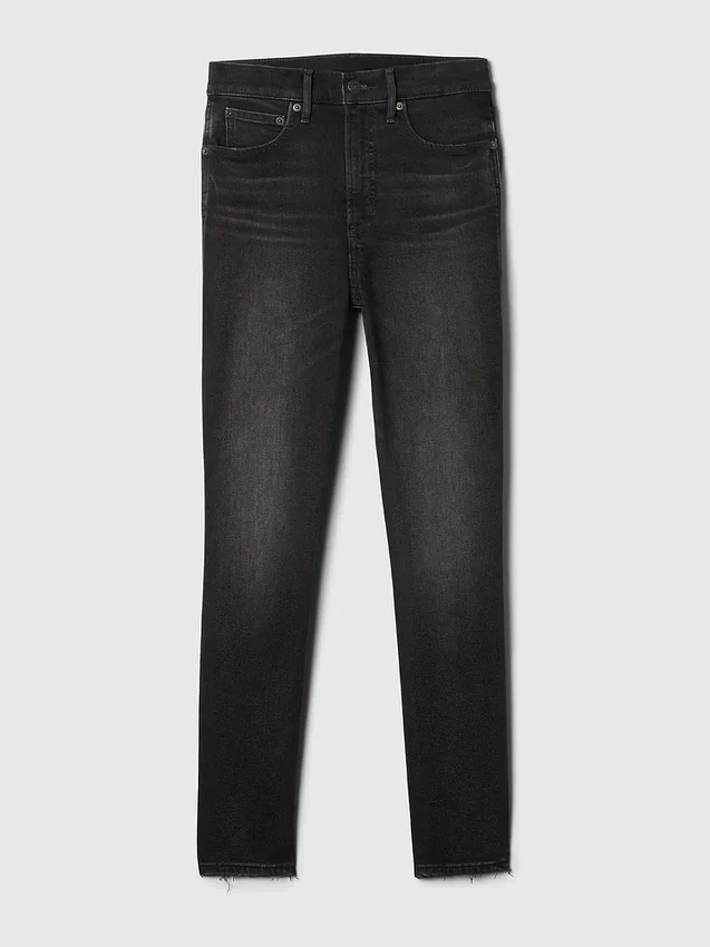 Vintage-slim-Jeans med høy midje