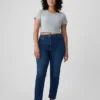 Vintage-slim-Jeans med høy midje