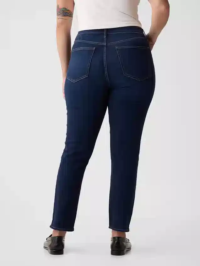 Vintage-slim-Jeans med høy midje