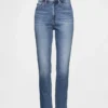 Vintage-slim-Jeans med høy midje
