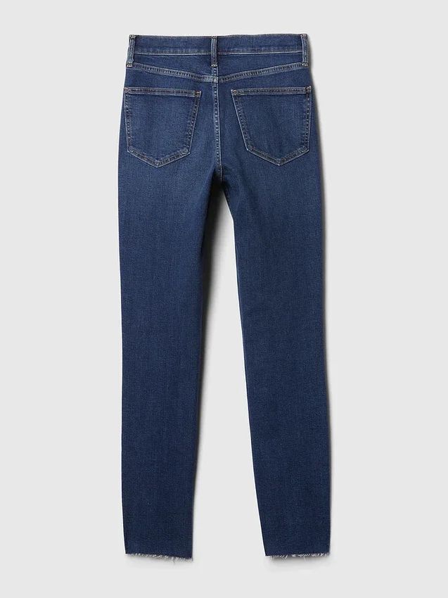 Vintage-slim-Jeans med høy midje